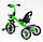 Дитячий триколісний металевий велосипед для дітей Best Trike сталева рама музична фара 2 кошика колеса EVA, фото 2