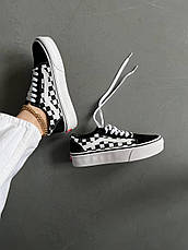 Жіночі кеди Vans Old Skool Mix Checker Black White Platform ALL13346, фото 3