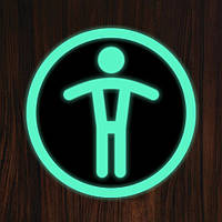 Металлическая табличка Мужской туалет таблички на туалет пиктограмма светится в темноте неоновая