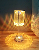 Светильник от USB декоративный хрусталь Настольная лампа светодиодная Diamond ночник портативный LED