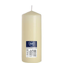 Свічка парафінова циліндрична Bispol AURA Candles Молочна (sw60/150-011)