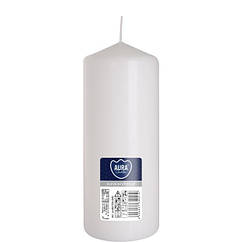 Свічка парафінова циліндрична Bispol AURA Candles Біла (sw60/150-090)
