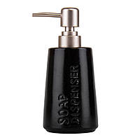 Диспенсер для мила "Спрацювач", чорний 8х18 см