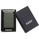 Запальничка Zippo Regular Green Matte 221, фото 5