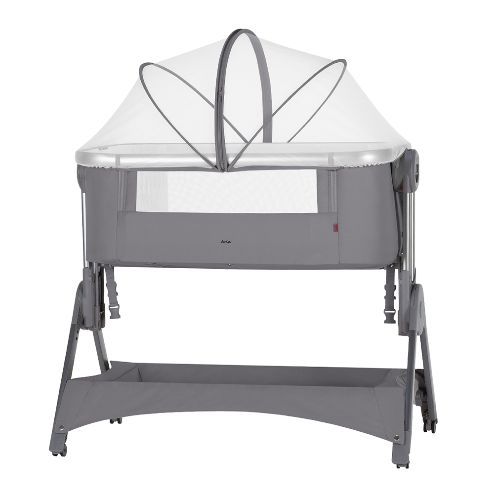 Дитяче ліжечко CARRELLO Aria CRL-15501 (2 in1) Cloud Grey, сіра