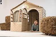 ЕКО НОВИНКА Дитячий ігровий будиночок зі шторками на основі пшеничної соломи ТМ Doloni