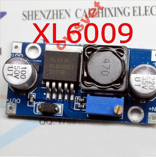 Підвищувальний перетворювач із регулюванням напруги DC-DC 3-35v XL6009 E/LM2577, фото 1