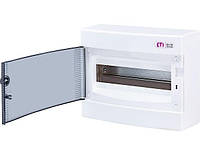 Корпус накладний пластиковий ECT 18PT IP40, прозорі дверцята, ETI 001101002