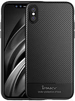 Чехол-накладка Ipaky Carbon Fiber Series/Soft TPU Case iPhone XS Black