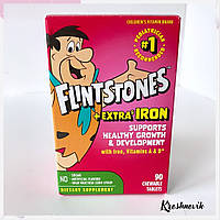 Flintstones Флінстоун мультивітаміни для дітей з залізом, фруктові смаки, 90 жувальних таблеток