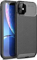 Чехол-накладка TOTO TPU Carbon Fiber 1,5mm Case Apple iPhone 11 Black