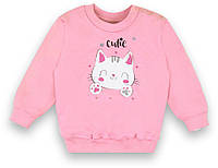 Джемпер для девочки розовый кот 12956 Габбі 74(р)