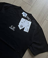 Мужская футболка C.P.Company черная отличный вариант на подарок