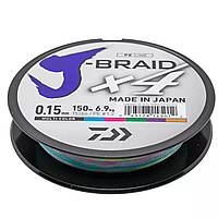 Шнур Daiwa J-Braid X4E 150m Multi Color #1.2/0,15mm 6,9kg