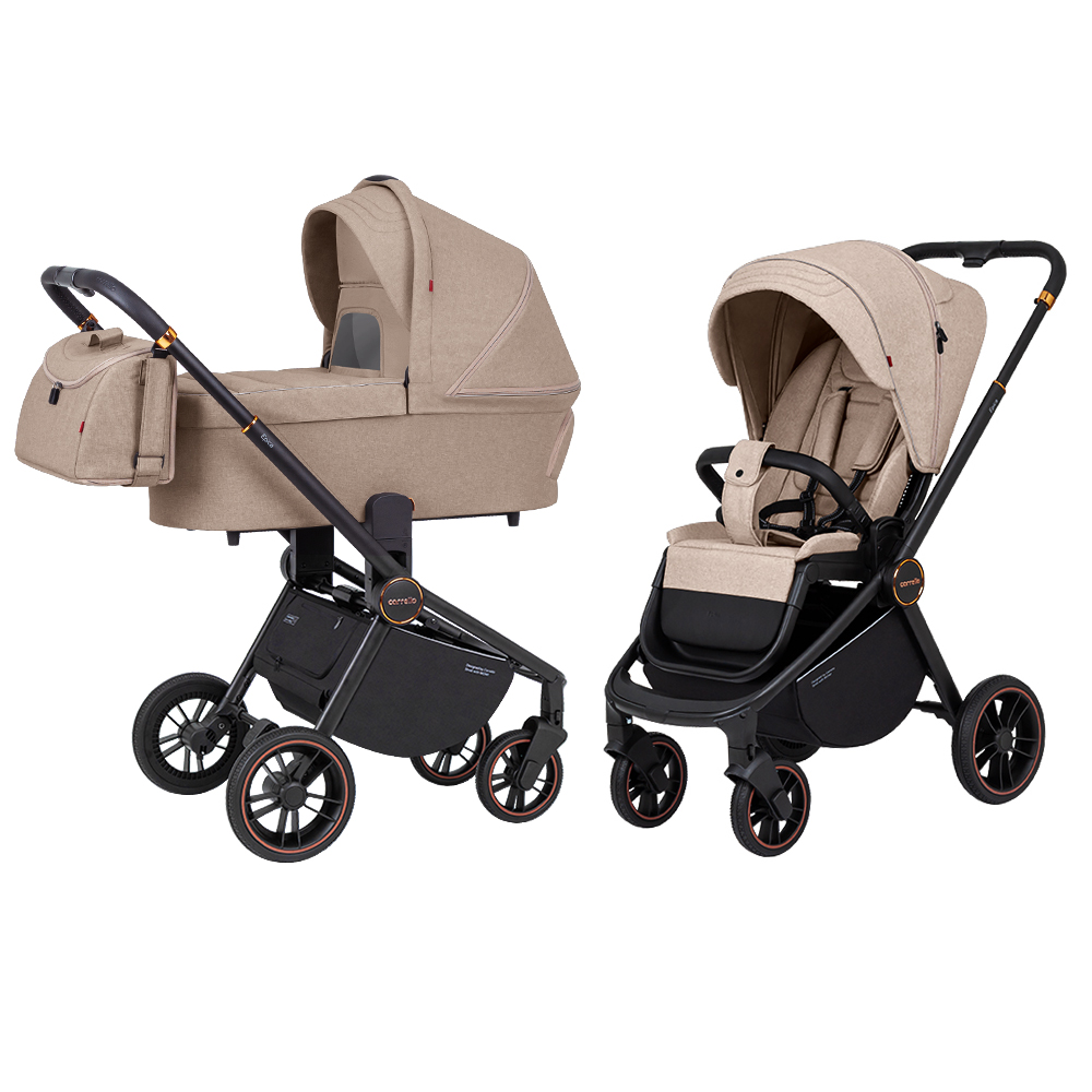 Коляска універсальна 2 в 1, CARRELLO Epica CRL-8510/1 (2in1) Almond Beige, бежева, Карелло Епіка