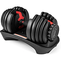 Гантель розбірна регульована Gymtek 2,5-24кг червоний