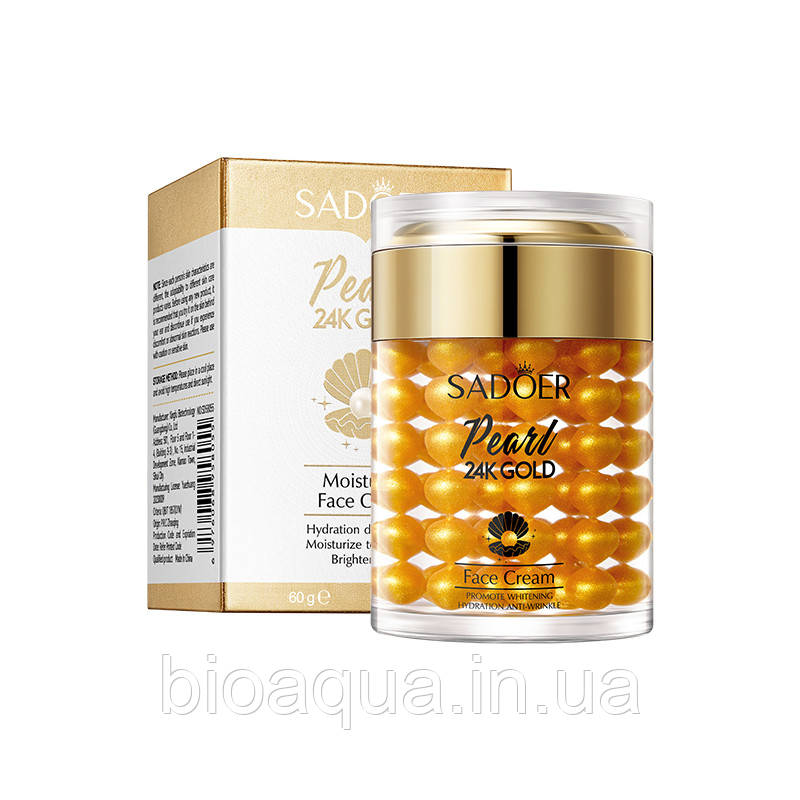 Крем для обличчя Sadoer 24k Gold Pure Pearl з гідролізованими перлами 60 g