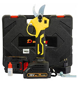 Акумуляторний секатор (сучкоріз) DaoLong 36V з 2-ма акумуляторами