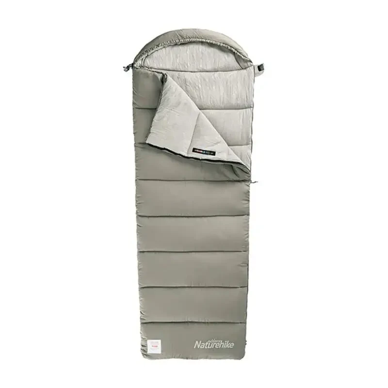 Спальний мішок з капюшоном Naturehike M400 правий 220х80 NH20MSD02 зелений