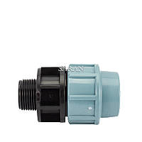 Муфта із зовнішньою різзю "20х3/4" для поліетиленових труб ПНД