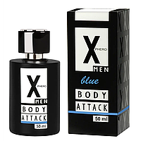 Парфуми з феромонами для чоловіків X phero Men Blue Body Attack, 50 ml