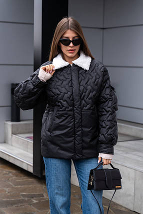 Жіноча демісезонна стьобана куртка К-309 розміри 42-52, фото 2