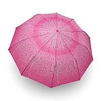 Зонт женский SL #016053 полуавтомат 10 спиц "капли дождя"