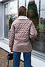 Жіноча демісезонна стьобана куртка К-309 розміри 42-52, фото 4