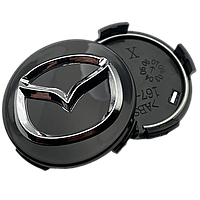 Ковпачок заглушка Mazda чорні на литі диски 168-CAP ( 57 - 50 )