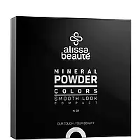 Натуральная, компактная минеральная пудра для лица Mineral Powder Alissa Beaute (9 г)