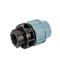 Муфта з внутрішньою різзю 20х1/2" для поліетиленових труб ПНД"