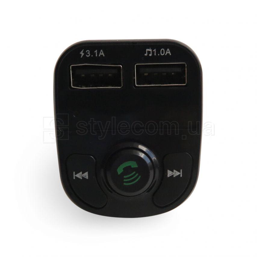 FM Модулятор A22 Bluetooth + АЗП 2USB 1A/3.1А black - фото 2 - id-p2117662136