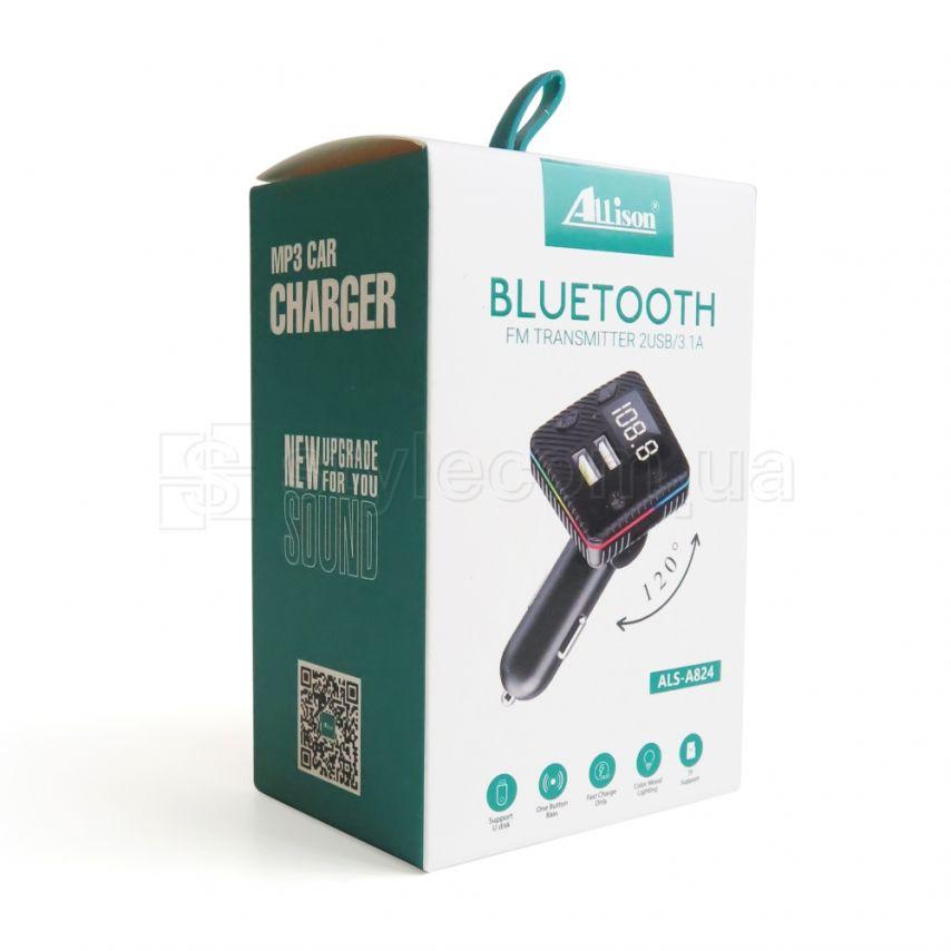 FM-Модулятор ALS-A824 Bluetooth black - фото 3 - id-p2117662146