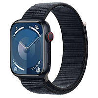 Смарт-часы Apple Watch Series 9 GPS + Cellular 45mm Midnight Alu. Case w. Midnight S. Loop (MRMF3)