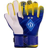 Перчатки вратарские DYNAMO (Динамо) размер 8 черный-синий-желтый