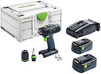 Аккумуляторная дрель-шуруповерт T 18+3 Li 5.0 Plus Festool Фестул 574756