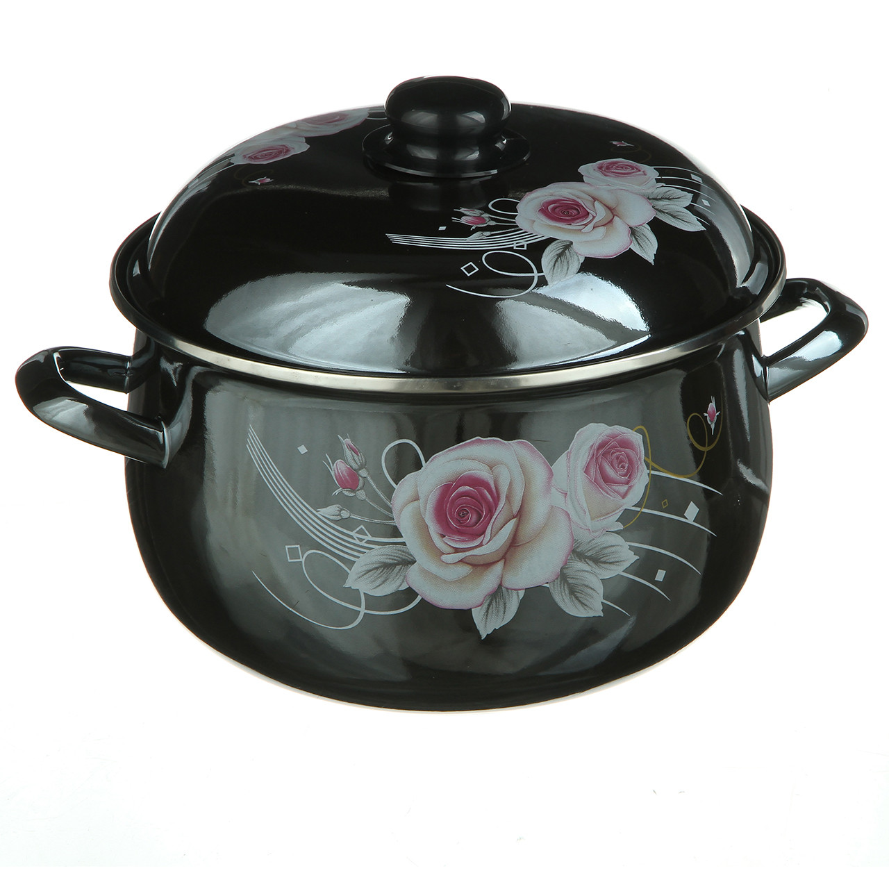 Каструля емальована A-PLUS 6.0 л 24 см (1348)