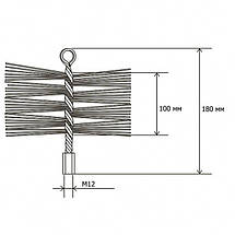 Щітка пластикова для механічного чищення димоходу Savent 110 мм, фото 3