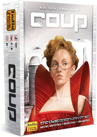 Настільна гра Coup (Переворот) КЛАСИЧНА ВЕРСІЯ + правила УКРАЇНСЬКОЮ, фото 1