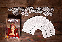 Настільна гра Coup (Переворот) КЛАСИЧНА ВЕРСІЯ + правила УКРАЇНСЬКОЮ, фото 4
