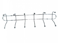 Вешалка настенная на 12 крючков металлическая