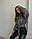 Куртка-косуха жіноча укорочена екошкіра (M, L, XL) "MARINA" недорого від прямого постачальника, фото 2