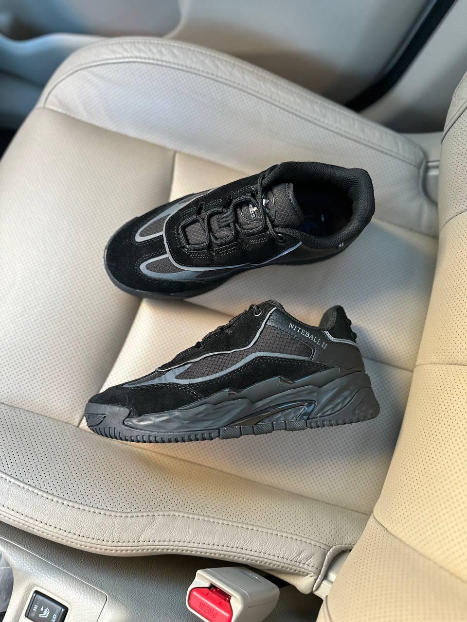 Кросівки чоловічі чорні Adidas Niteball II Total Black (15733), фото 1