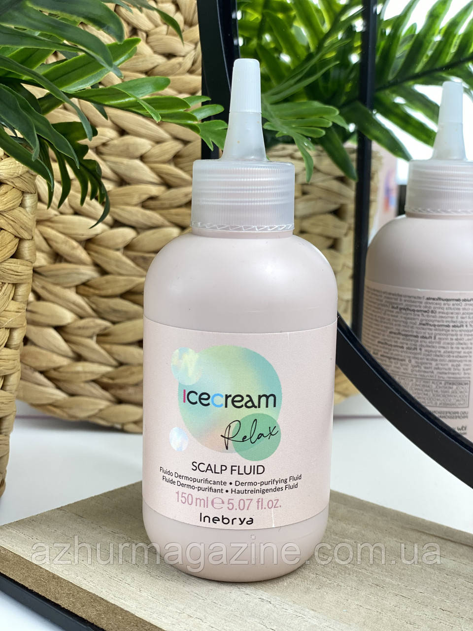 Скраб для очищення шкіри голови Inebrya Scalp Fluid tri-action dermo-purifiyng 150мл