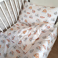 Комплект постельного белья детский Sleepig animals SoundSleep фланель Детский комплект