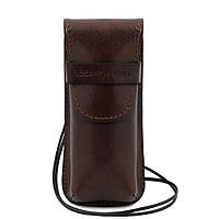 Эксклюзивный кожаный футляр для Очков Tuscany TL141282 (Темно-коричневый)