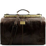 Madrid Кожана сумка саквояж - Великий розмір Tuscany TL1022 (Темно-коричневий), фото 9