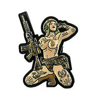 M-Tac нашивка Tactical girl №1 tattoo Тризуб PVC MC