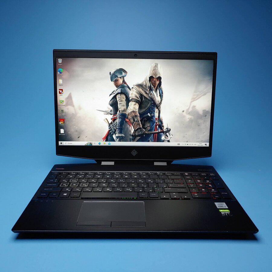Б/в Ігровий ноутбук HP Omen 15-dh1053nr 15.6" 1920x1080| i7-10750H| 32GB RAM| 512GB SSD| RTX 2070 8GB