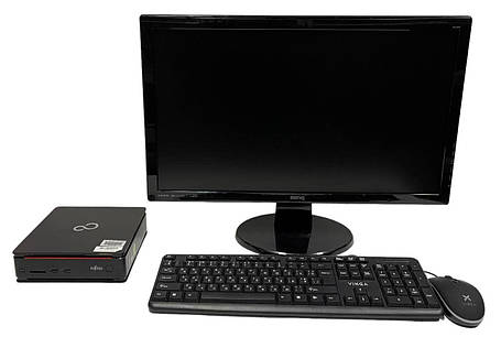 Б/в ПК+Монітор Fujitsu Esprimo Q920 USFF| i5-4590T| 16GB RAM| 120GB SSD| HD 4600+BenQ GL2450-B| 24" 1920x1080, фото 1